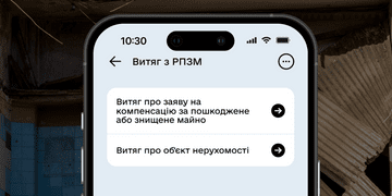Отримуйте витяг з Реєстру пошкодженого та знищеного майна в Дії