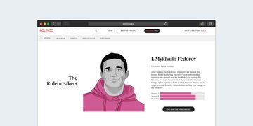 Зображення новини Михайло Федоров увійшов у рейтинг цифрових лідерів Європи POLITICO Tech 28